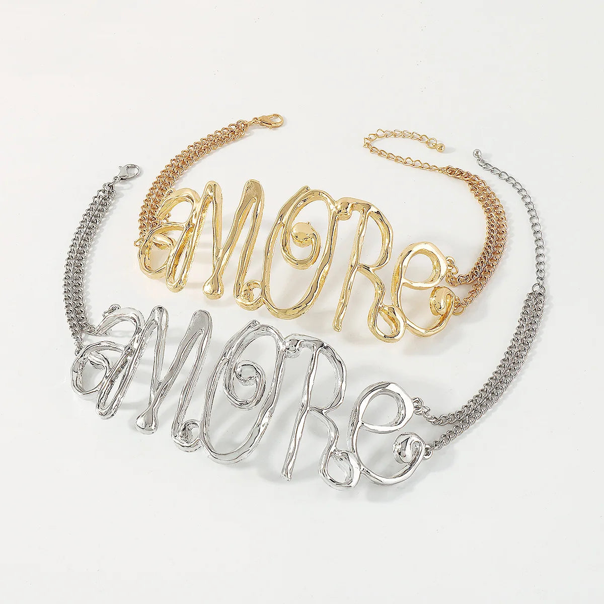 Zvoijio Exaggerated Letter Woman Hip Hop Choker Necklace Party Jewelry