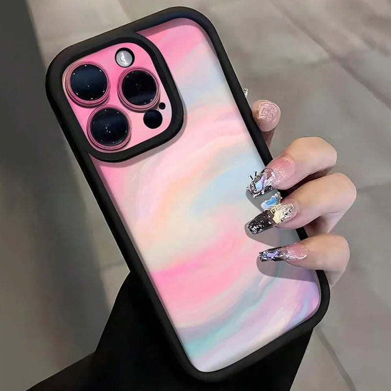 For Samsung Galaxy S25 S24 S23 S22 Ultra FE A16 A55 A54 A53 A06 A15 A35 A14 A34 5G Case Dreamy Ombre Design TPU Soft Phone Cover