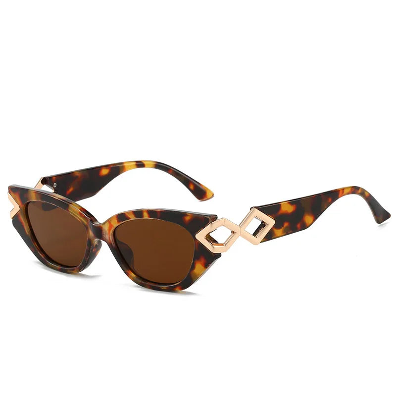 2025 Neue Mode Cat Eye Sonnenbrille Gradienten Linsen Personalisierte Büroklammer Rahmen Luxus Dekoration Marke Designer Brille UV400