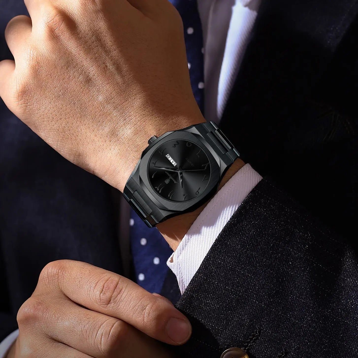 POEDAGAR Military Watch For Men Waterproof Luxury Week Calendar Man Wristwatch Quartz Stainless Steel Fashion Men's Watches Male - Madeinsea©