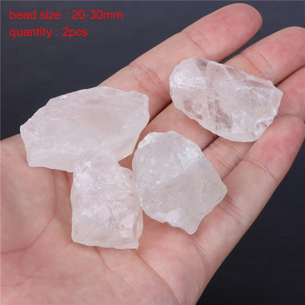 New Natural Stone Bead Clear Quartz Crystal Smooth Matte Faceted Spacer Beads DIY Handmade Bracelet Earrings For Jewelry Making