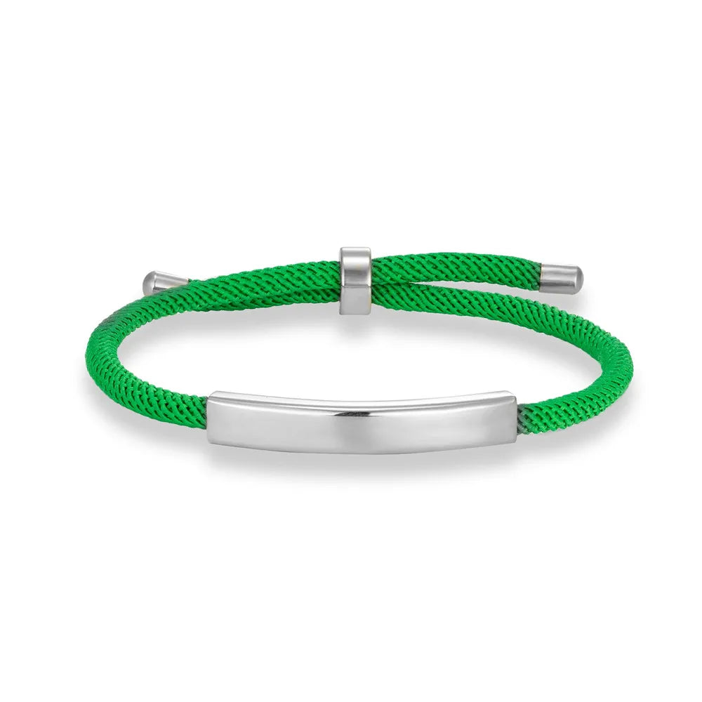 MKENDN Personalized Medical Alert Bracelet Custom Name Engrave Logo Id Phone Bracelets Trendy Emergency Rope Bracelet Gifts