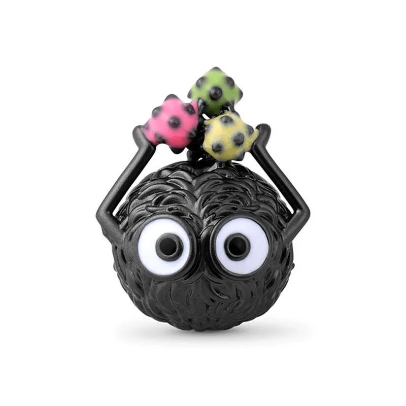 New 925 Silver Black Color Charm Cat Taiji Camera Parrot Guitar Pendant Dangle Bead Fit Original Bracelet Jewellery Gift dragon