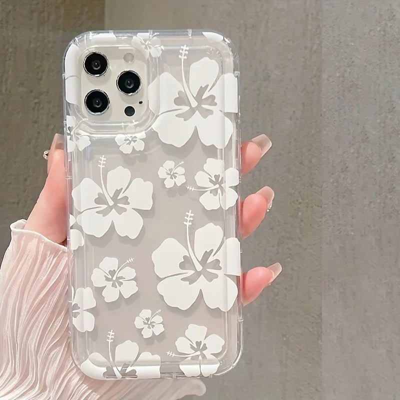 Flower Plants Soft Clear Case For Xiaomi Mi 14 13 13T 12 11 Lite 5G Mi 12T Pro Case For Poco F5 X6 X3 Pro Shockproof Cover