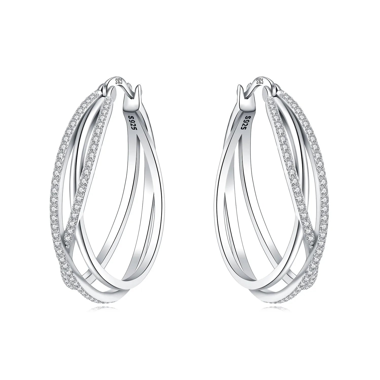 PANPOKI 925 Sterling Silver Vintage Carved Water Droplet Earrings Silver Hoop Earrings For Women Jewelry Original Party Gifts