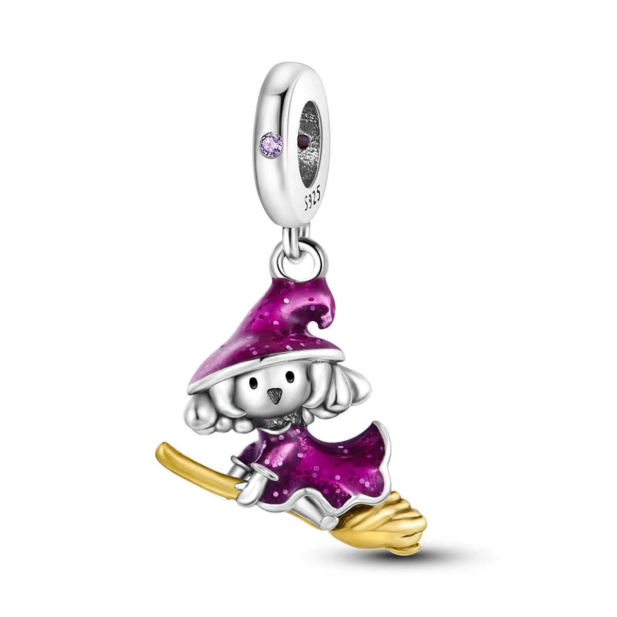PANPOKI 925 Sterling Silver Little Devil Decoration Pendant Beads Original Pendant Bracelet Charm Jewelry Party DIY Trendy Gift