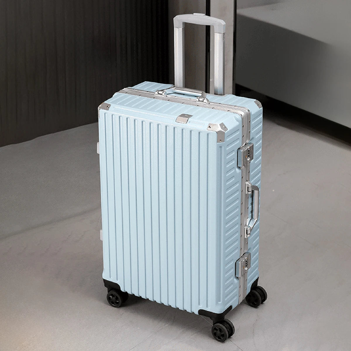 Trolley Luggage 20 24 26 28 Inch Aluminum Frame Rolling Luggage Case USB Travel Suitcase on Wheels Combination Lock Carry-On Luggage - Madeinsea©