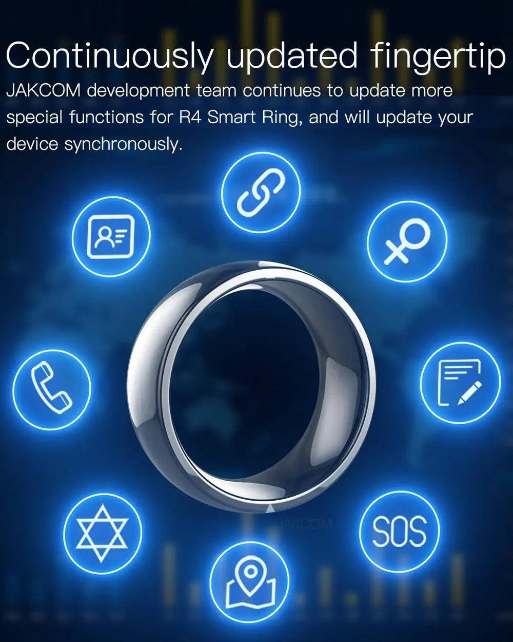 Jakcom Smart Ring  R4 Wearable Devices Magic Finger NFC Ring Smart For NFC Mobile Phone Electronics with IC / ID / NFC Card