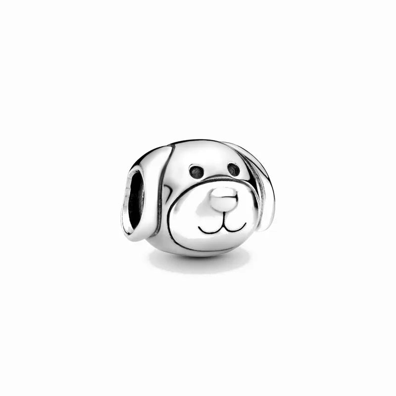 Europe NEW 925 Sterling Silver Spring Flower Bee Charm cute cow duck cat snake dog Bead Fit Original Bracelet Jewelry For Gift