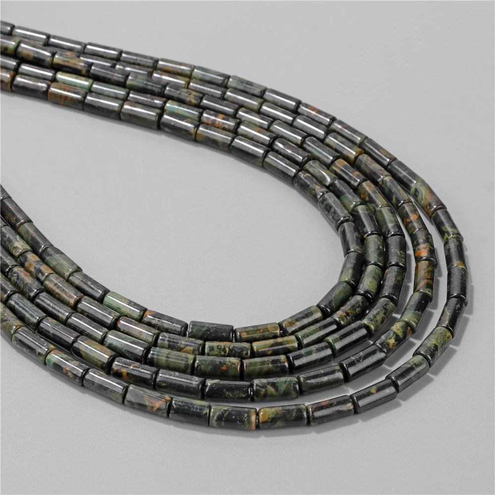 5x9mm Natural Cylinder Column Stone Bead Agat Aventurine Amethyst Jasper Quartz Loose Spacer Beads DIY Necklace Earring Bracelet