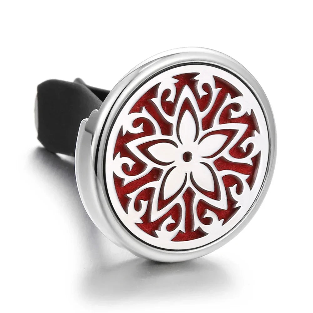 10PCS/LOT Wholesale Car Perfume Diffuser Car Clips Pendants Lockets Perfume Essential Oil Diffuser Aromatherapy Pendant Necklace