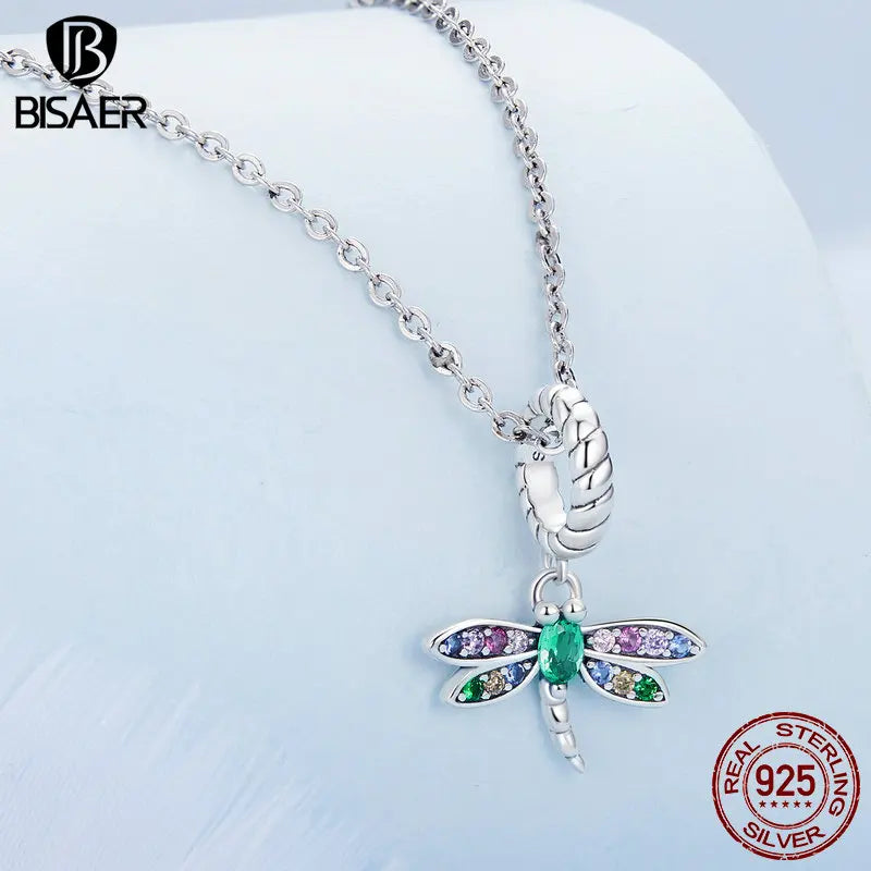 BISAER 925 Sterling Silver Mini Demon Eye Locket Charm Bead Cross Puzzle Pendant for Women DIY Bracelet & Neckalce Fine Jewelry