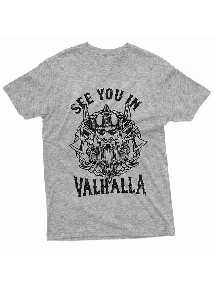 Vikings Ship T-shirt Summer Outdoor Casual Men's T-shirt Running Sports Men's T-shirt Daily Street Men's Short-sleeved Top