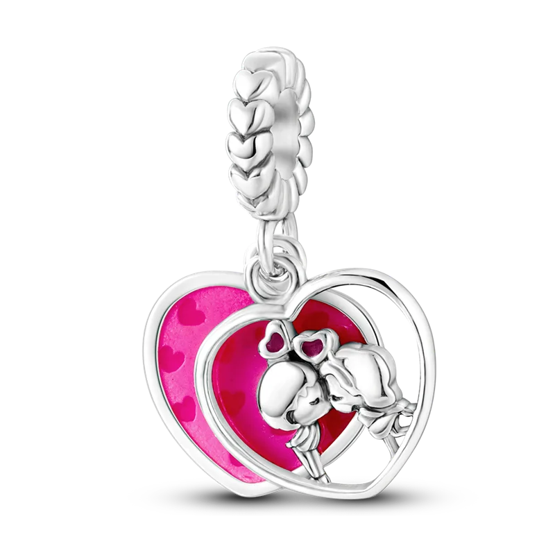 925 Sterling Silver Boy Girl Couple Lovers Beads Marriage Charms Dangle Fit Original  Bracelet Charms Jewelry Women DIY