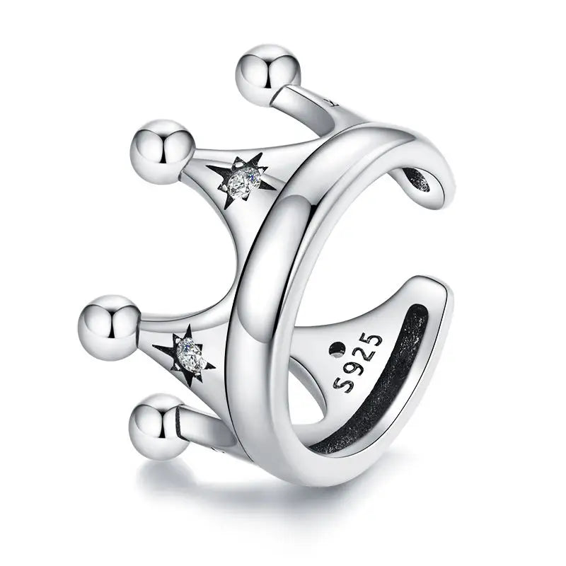 WOSTU Solid 925 Vintage Silver Stackable Twisted Ear Clip Huggies Earrings For Women, s925 Ball Studs Drogaonfly Ear Cuff Gift