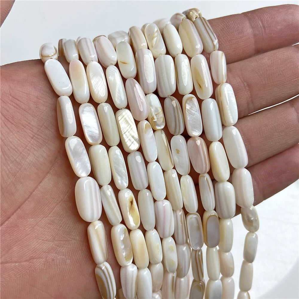 100% Natural Shell Beads White Mother Of Pearl Heart Oval Star Butterfly Irregular Shape Charms Bead For Jewelry Making DIY 15"