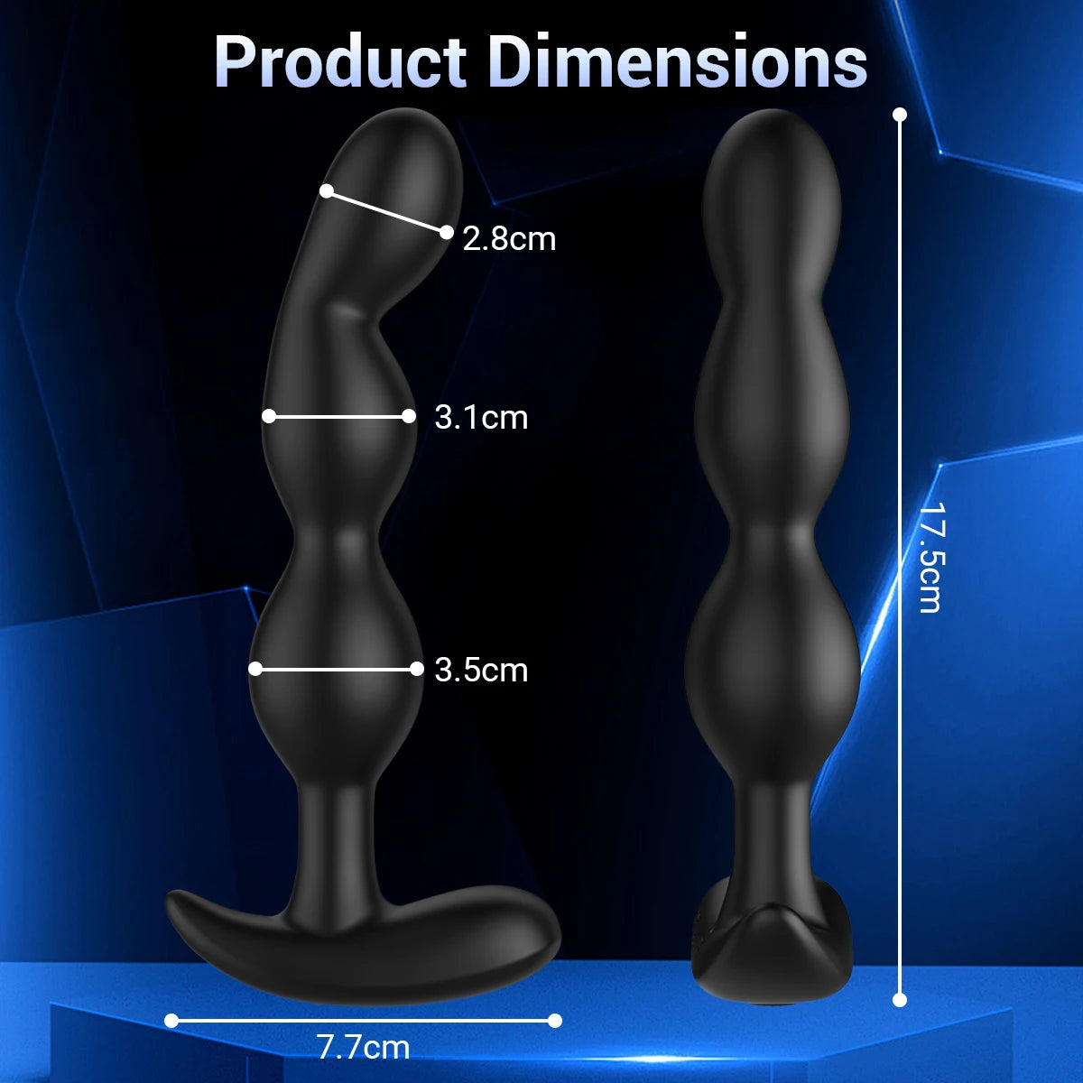 APP Control Anal Plug Vibrator Gay Anal Bead Butt Plug Stimulator Masturbation Penetration Butt Vibration Men Women Couples Toys