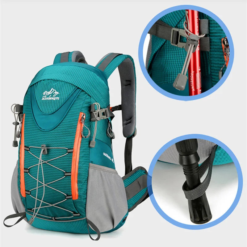 Waterproof Camping Backpack Outdoor Travel Hiking Trekking Climbing Cycling Shoulder Bag Large Capacity Women Men Sport Rucksack