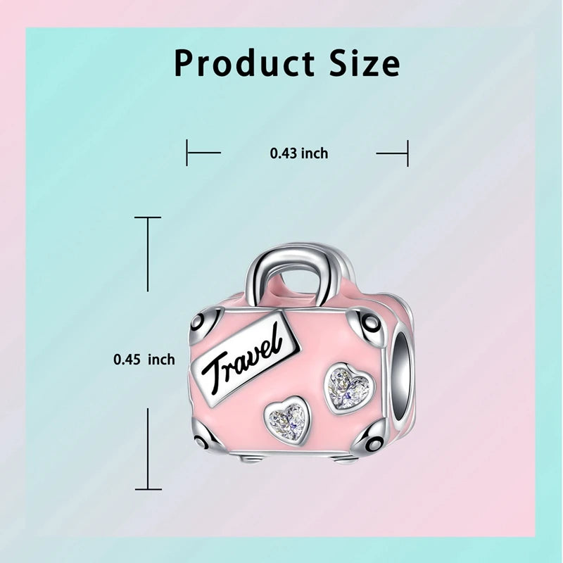 925 Silver Girl Lady Lipstick Makeup Charm Dangle Pendant Beads Fit Original Bangle Cosmetic Charms Bracelet DIY Making Jewelry