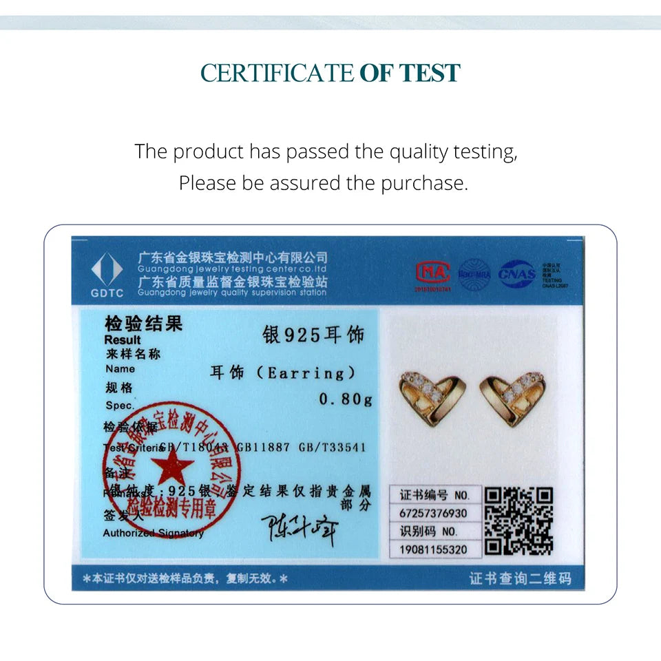 BAMOER 925 Sterling Silber Mini Gold Herz Ohrstecker mit Zirkonia-Besatz, hypoallergen, für Damen, zeitloses Schmuckgeschenk