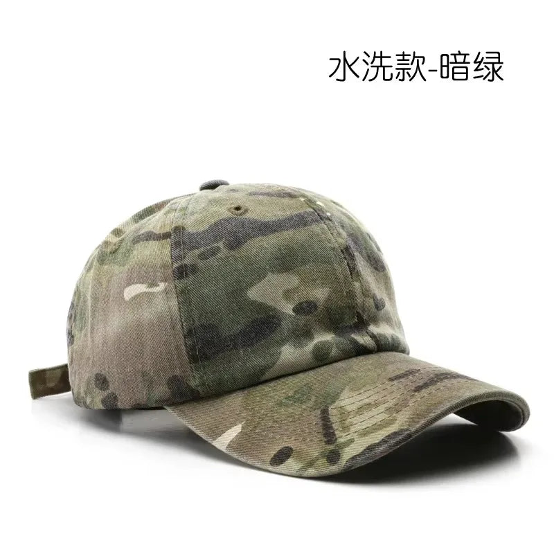 New Japanese Style Street Tide Brand Soft Top Camouflage Baseball Cap Female Face Little Wild Peaked Cap