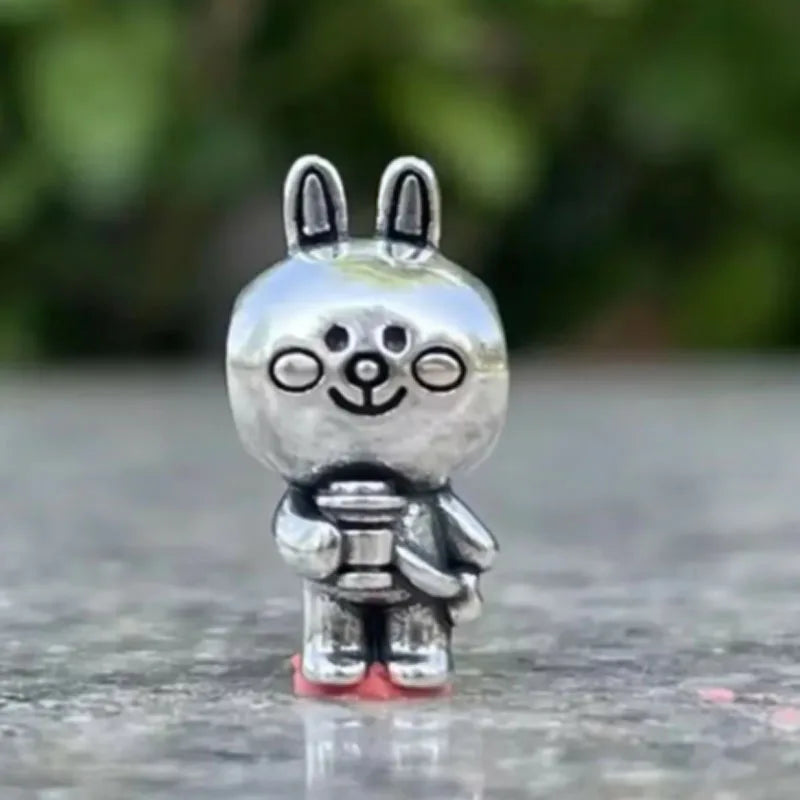 2025 New Miniso Disney Sanrio Beads 925 Silver Stitch Hello Kitty Kuromi Charm Fit Original Bracelet Women DIY Pendant Jewelry