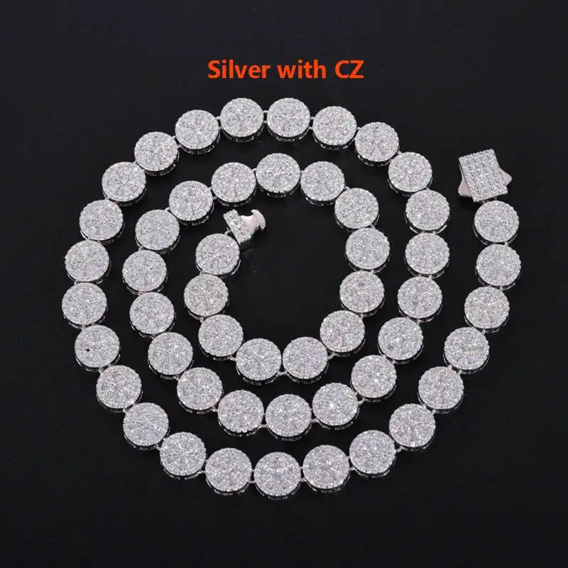 Original Full Moissanite Necklace Chain Silver 925 Plated 18k White Gold for Men Women Bracelets Fine Jewelry with GRA Certified