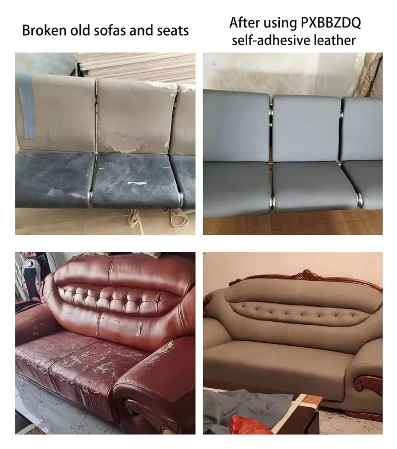 25x60CM Self Adhesive PU Leather Repair Patch Leather Patches for Furniture Car Seat Repair Leather Repair Tape Black