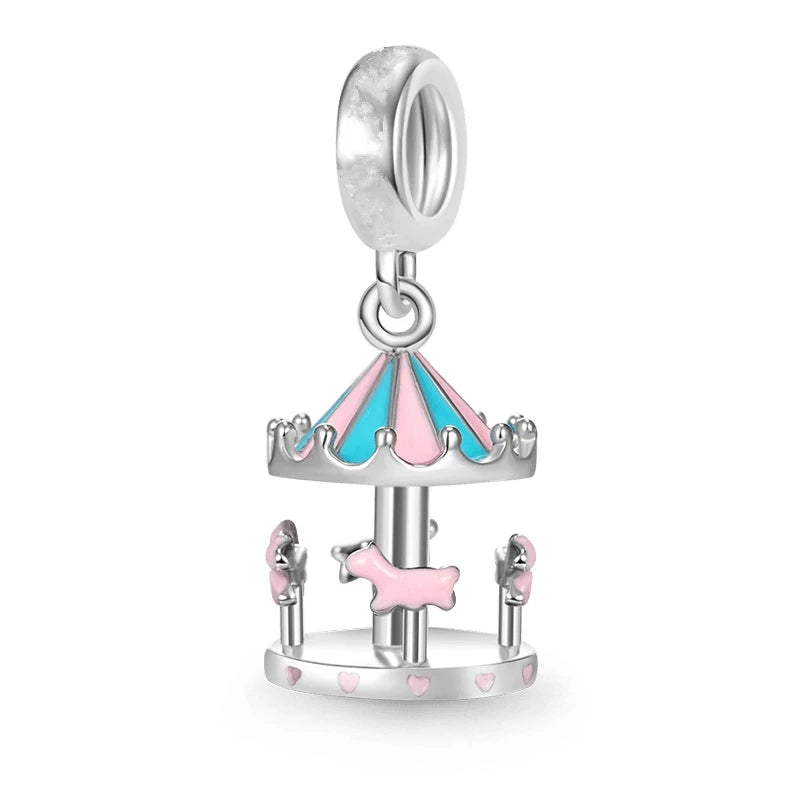 Fine Paris Eiffel Tower Statue of Liberty Dangle Charms Beads Fit Original 925 Sterling Silver Bracelet DIY Fashion Jewelry Gift