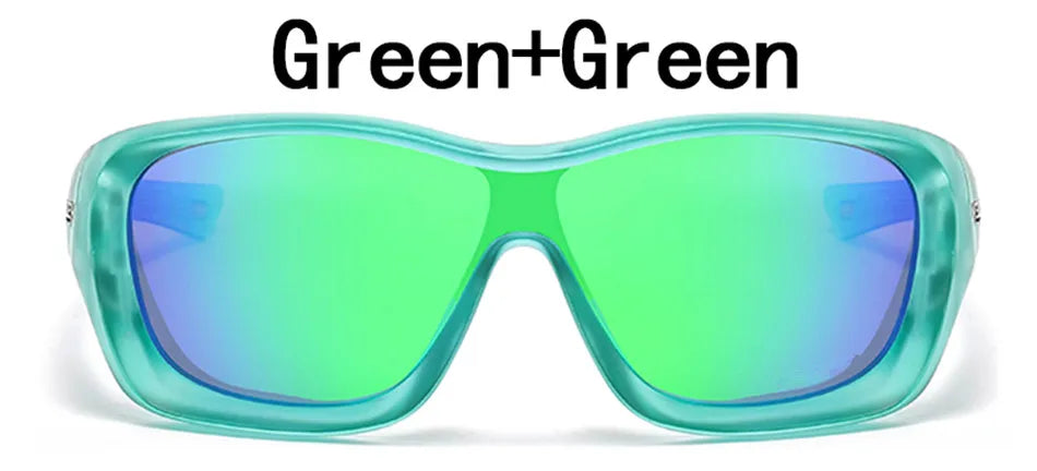 Unisex Square Sun Glasses for Men Classic Driving Running Eyewear UV Protection Brand Design Mirror Sunglasses Men