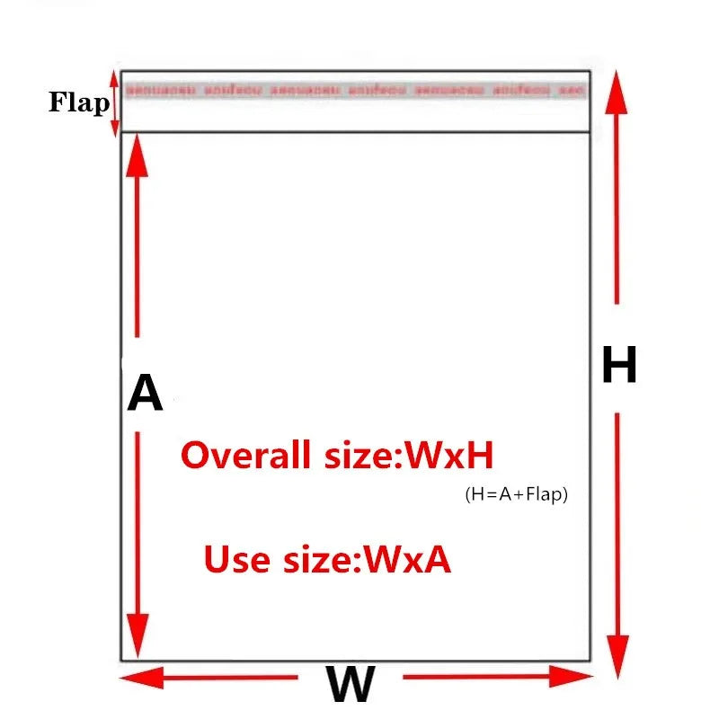 Sachets en plastique OPP transparents et auto-adhésifs, 60 tailles, pour emballage de bijoux, cadeaux, biscuits, bonbons, sachets en cellophane