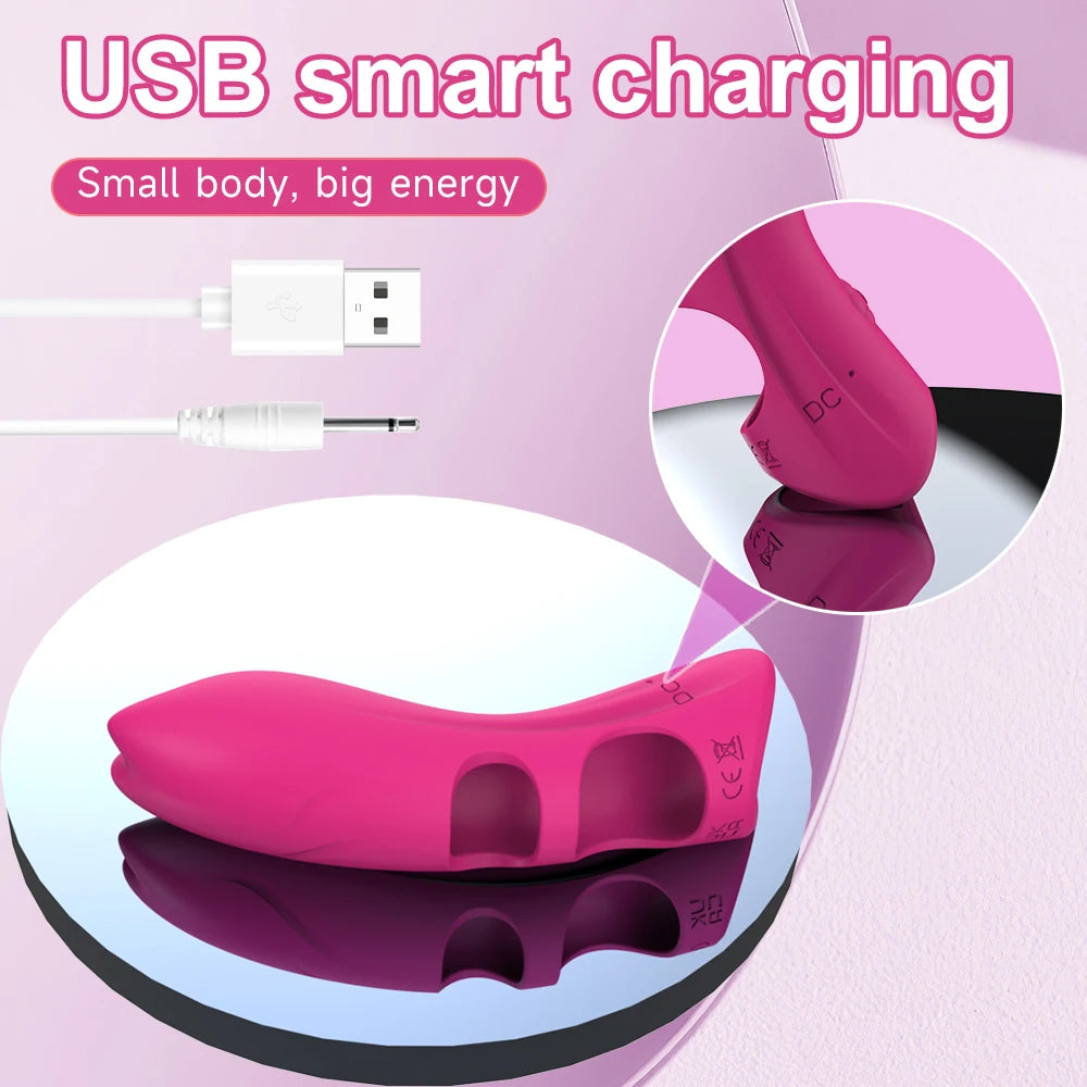 Vibrateur à doigt, point G, stimulation du clitoris et des mamelons, massage vaginal et anal, masturbateur féminin, sextoys lesbiens, sextoys pour couples, érotique