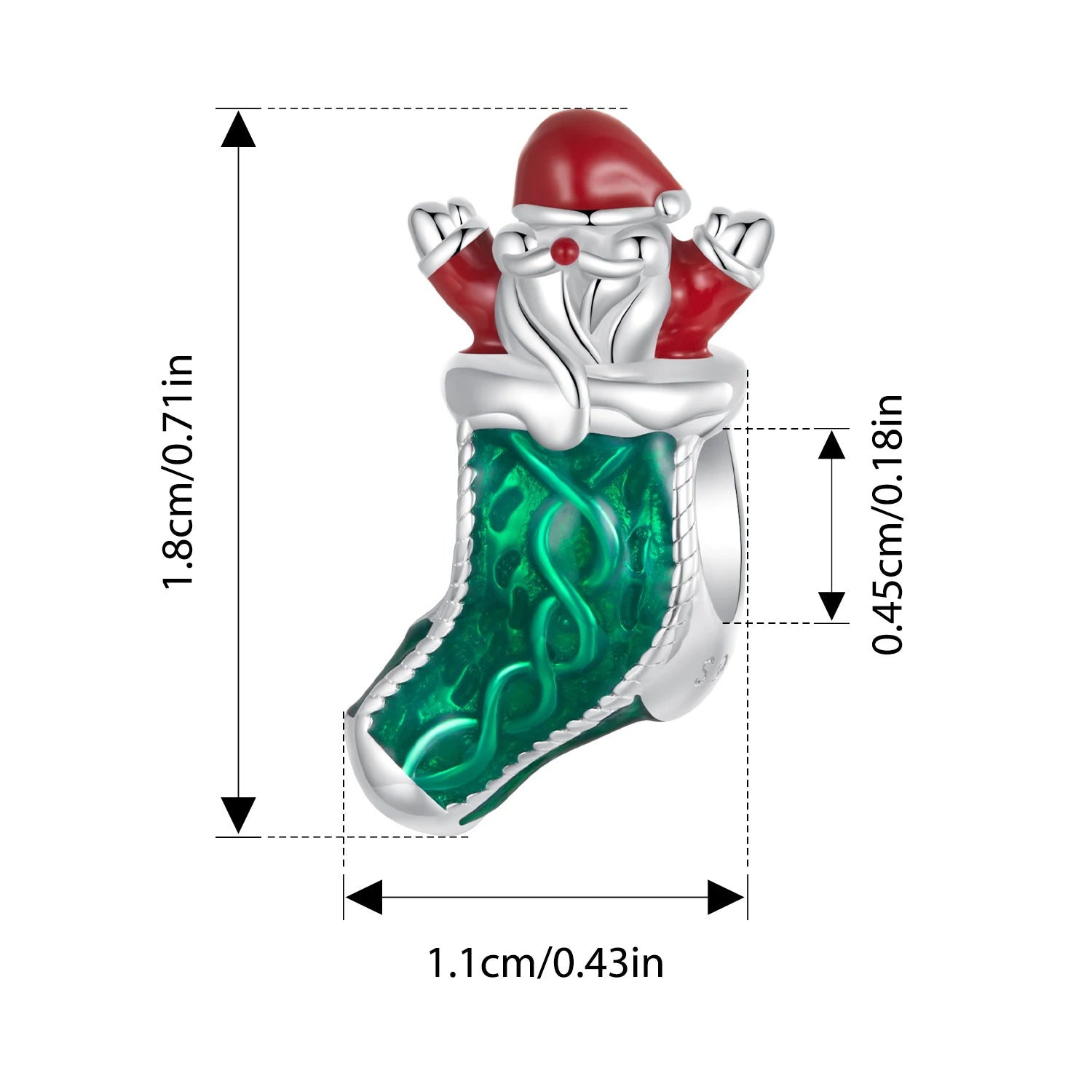 Bamoer Original 925 Sterling Silber Weihnachtsanhänger Bär Schneemann Passend für Original Armband Halskette Damen Geschenk Feiner Schmuck