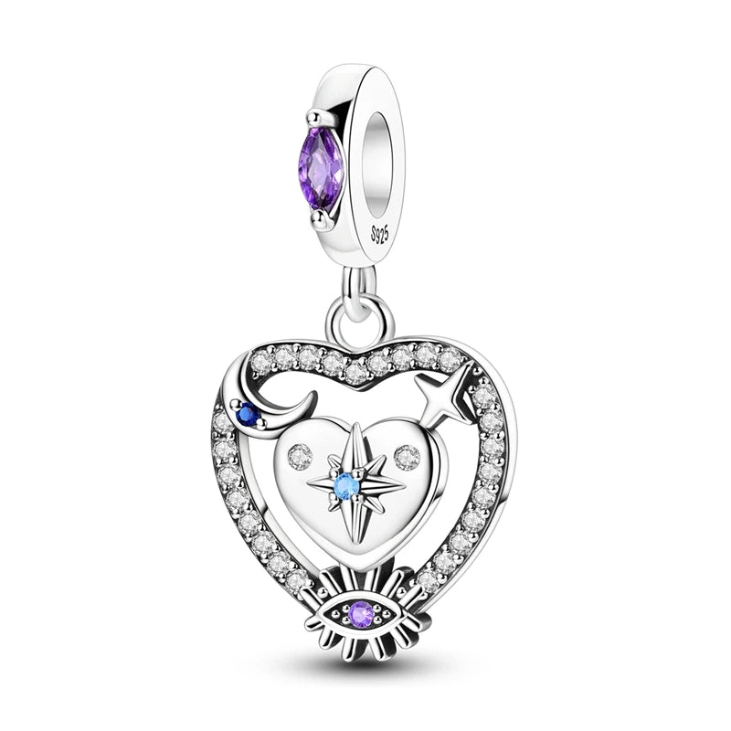 2024 neue 925 Sterling Silber Charms Perlen Fit Original Armband Halskette Charme DIY Schmuck Für Frauen Geschenk