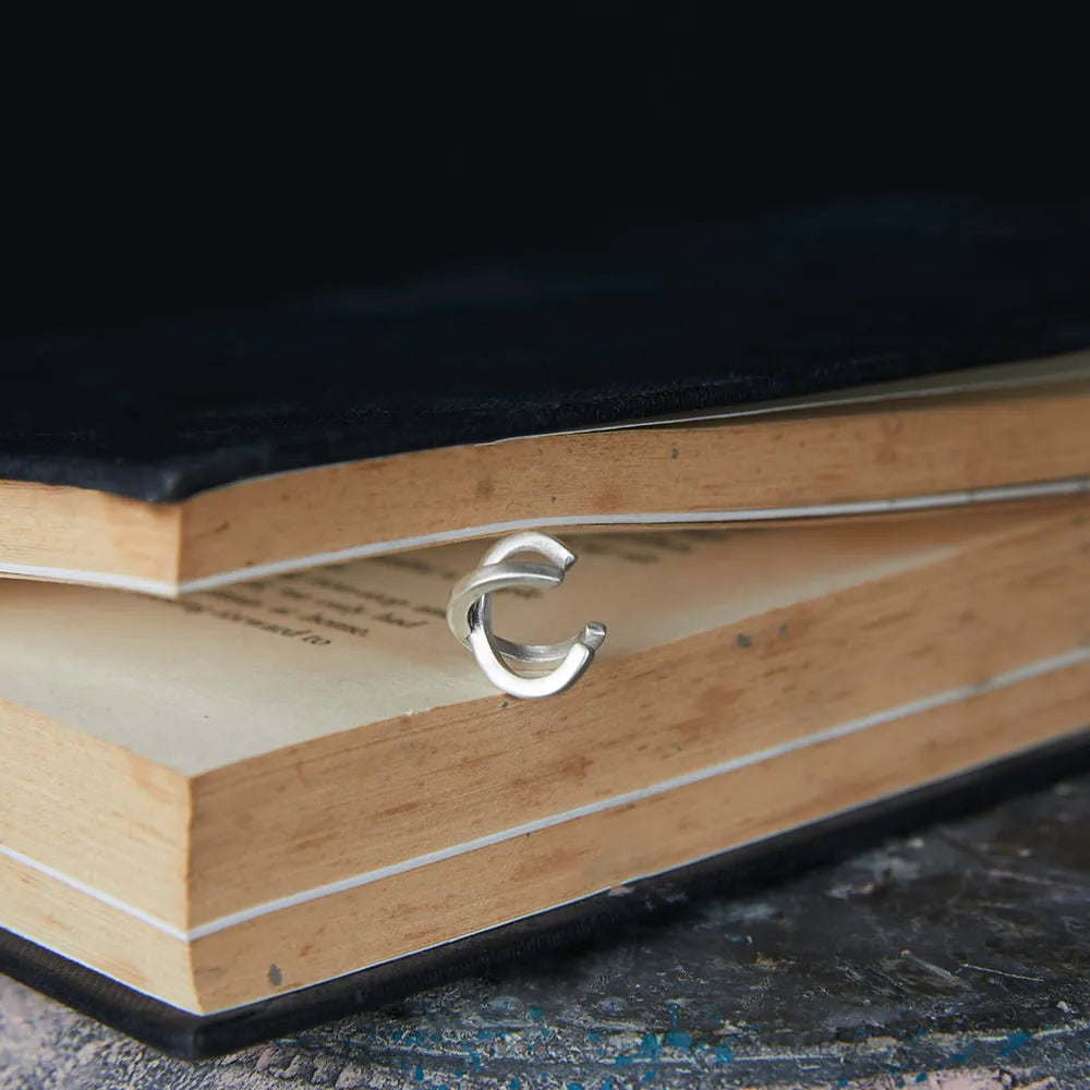 MKENDN Ohrclips aus 925er Sterlingsilber in X-Form für Damen und Herren – Kreative, schlichte Ohrklemmen ohne Ohrloch – Trendige Geschenkidee