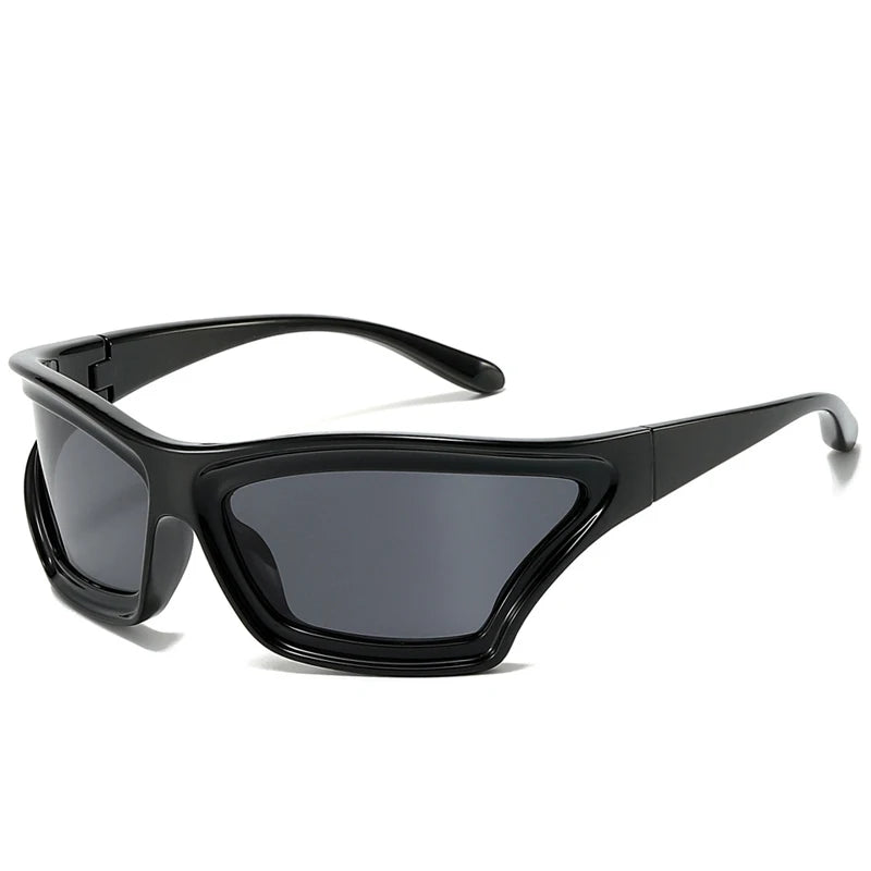 Fashion Oversized Cat Eye Sunglasses Men Women Y2K Punk 2025 New Luxury Brand Irregular Outdoor Sports Cycling Sun Glasses UV400