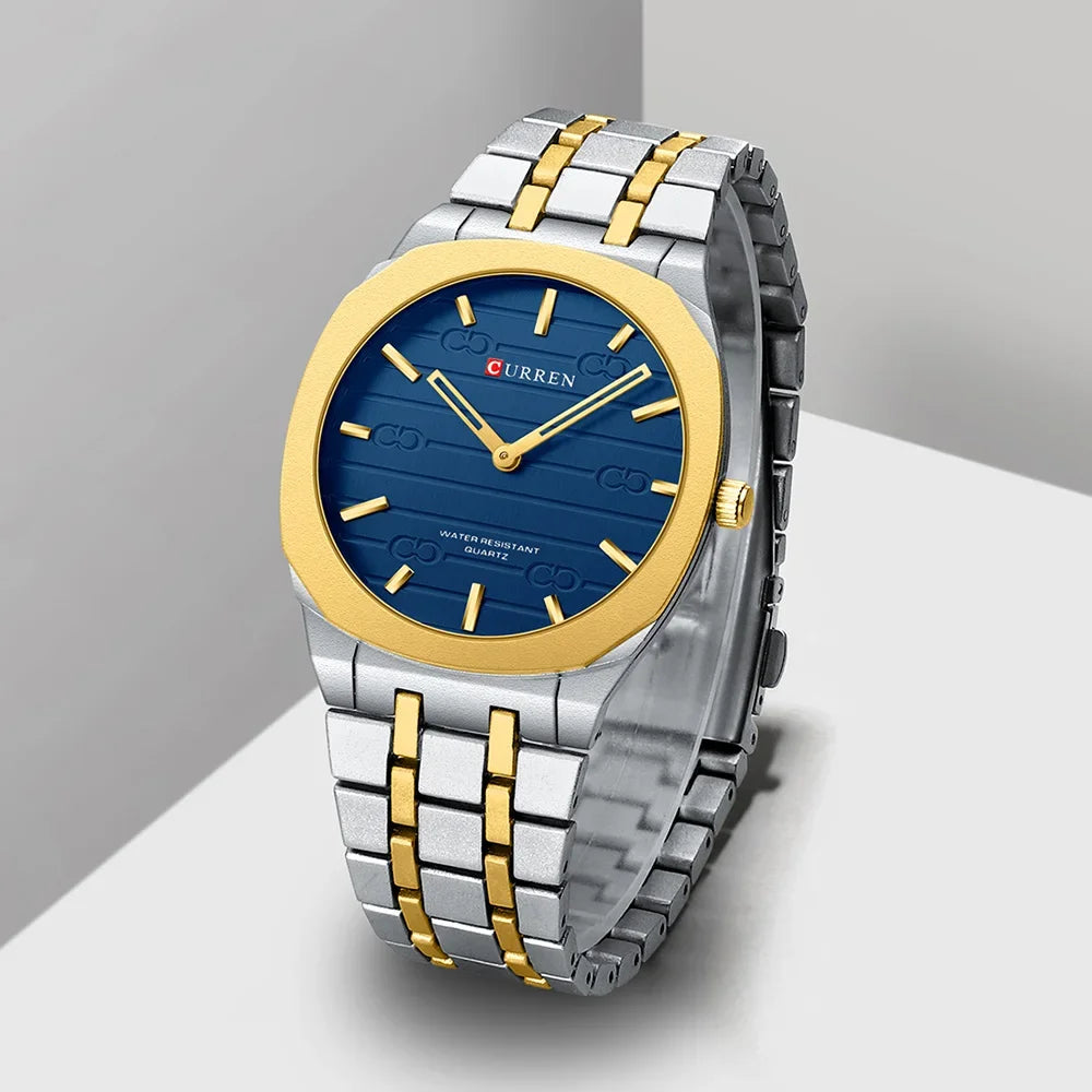 CURREN Fashion Brand Thin Quartz Watch Simple  Personalized Colors Wristwatches Waterproof 38 mm Dial