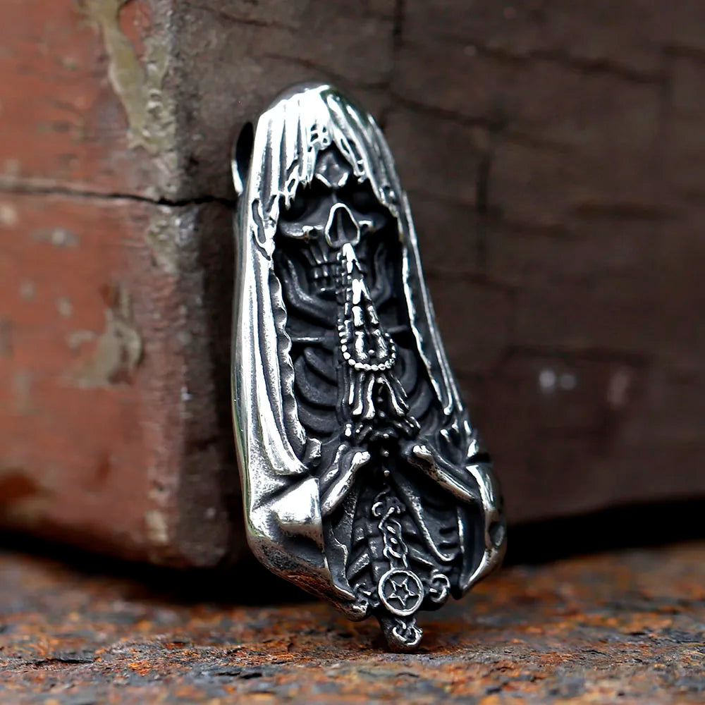 2023 New 316L Stainless Steel Men's skull Pendant Necklace Vintage punk fashion for teen Accessories Party Gift free shipping