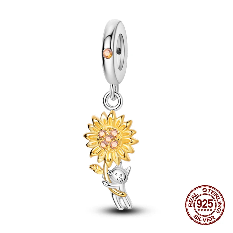 100% 925 Sterling Silver Dragonfly Butterfly Luminous Insect Charms Beads Fit 3mm 925 Original Bracelets DIY Party Jewelry