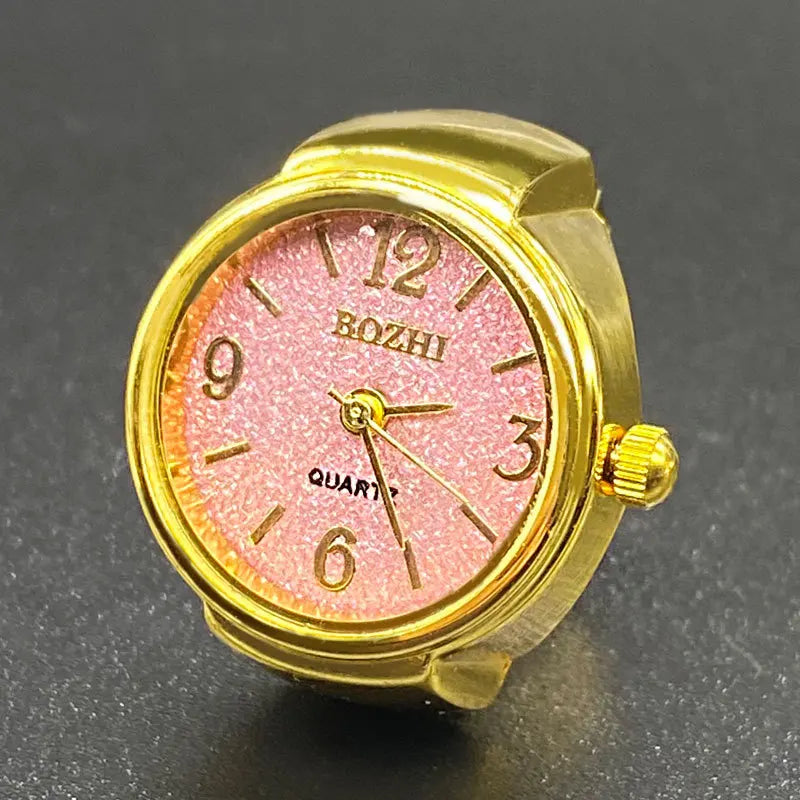 Kiss Jewelry Green Digital Quartz Finger Watch Rings for Women Men Couple Punk Elastic Band Mini Watch Ring Teens Clock anillos - Madeinsea©