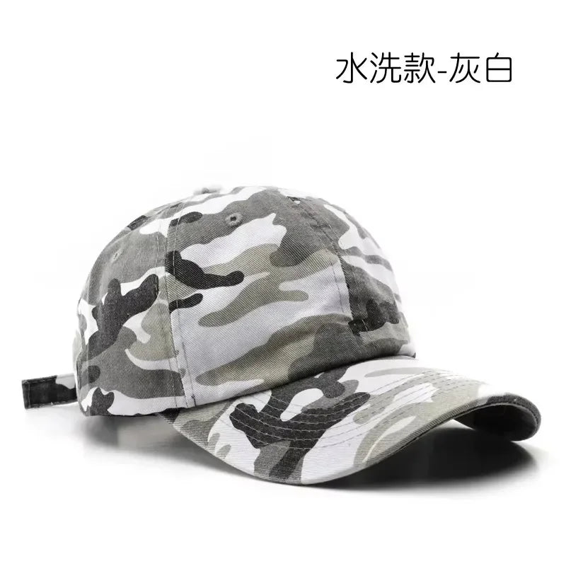 New Japanese Style Street Tide Brand Soft Top Camouflage Baseball Cap Female Face Little Wild Peaked Cap