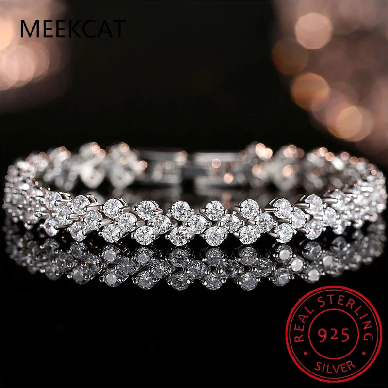 Bracelet en moissanite véritable couleur D pour femmes et hommes, chaîne en argent sterling 925, diamant de laboratoire, bijoux de luxe en gros