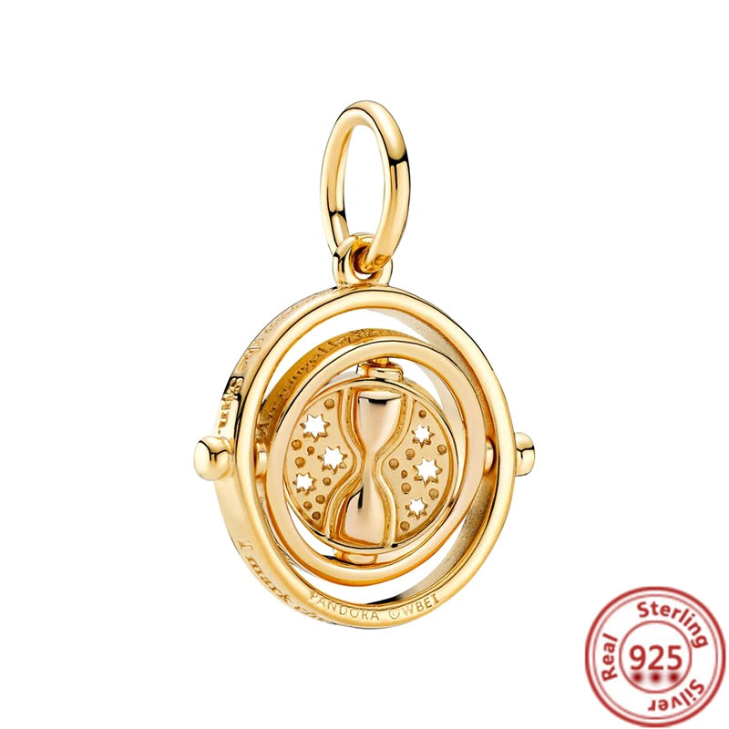 MINISO Disney Hot selling S925 Sterling Silver Harry Potter Charm Suitable Original Pandora Bracelet Exquisite Gift For Women