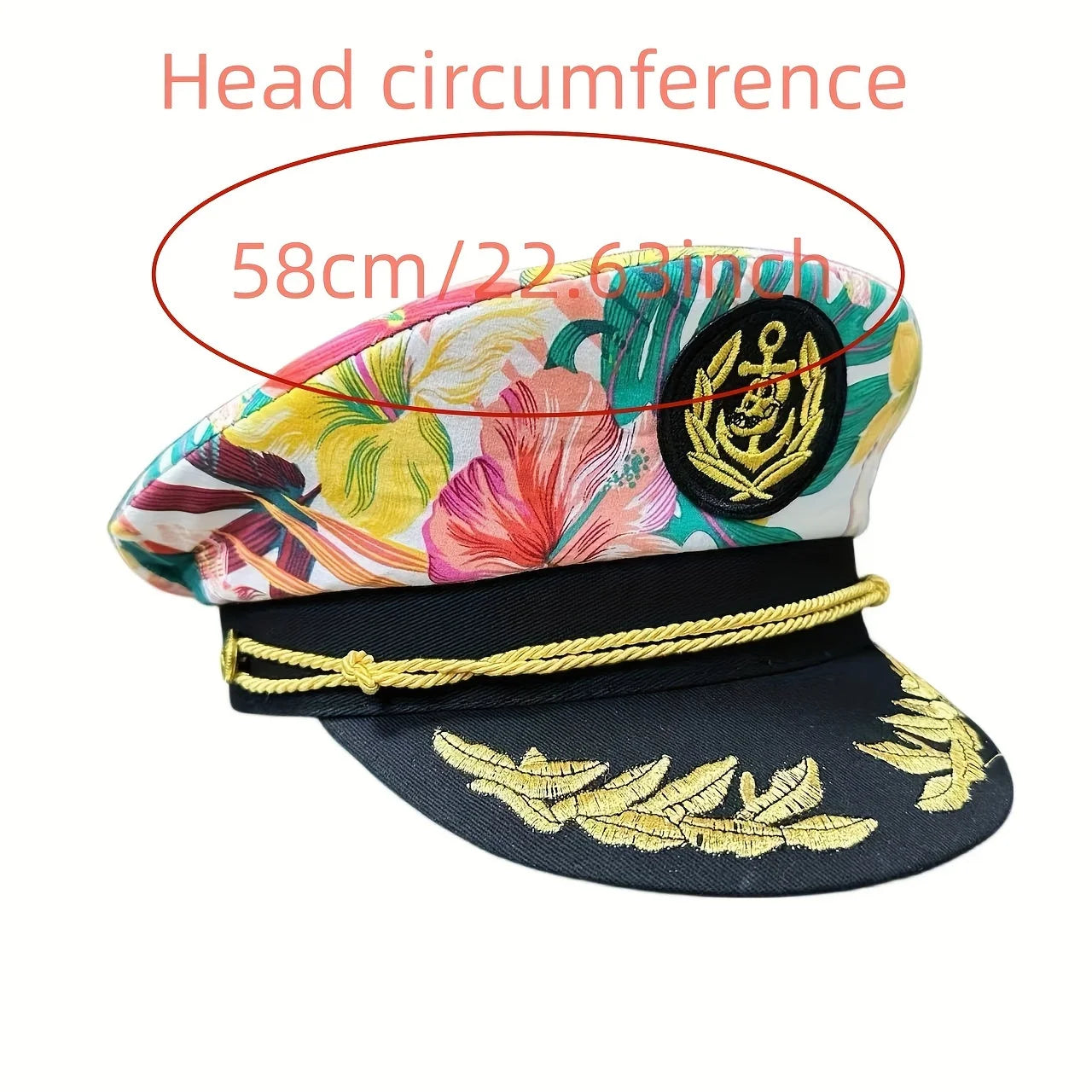 Burning Man printed embroidery adjustable navy cap Sailing cap Adult nautical cap Marine cap Cruise party Navy party Hat