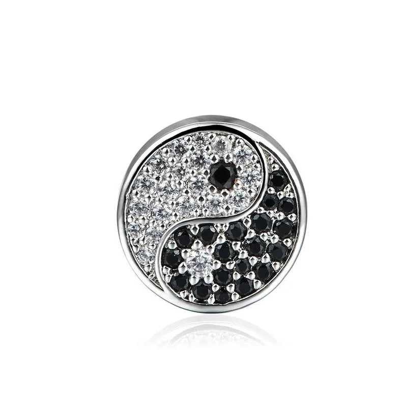 New European Style 925 Silver Black, Bagua, Watch Computer, Camera, Cat, Bead Pendant, Original Bracelet DIY Women's Jewelry