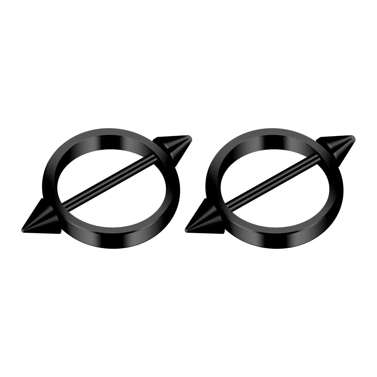 1Pair Gothic Stainless Steel Round Straight Barbells Industrial Nipple Piercing Sexy Ladies Nipple Simple Body Piercing Jewelry