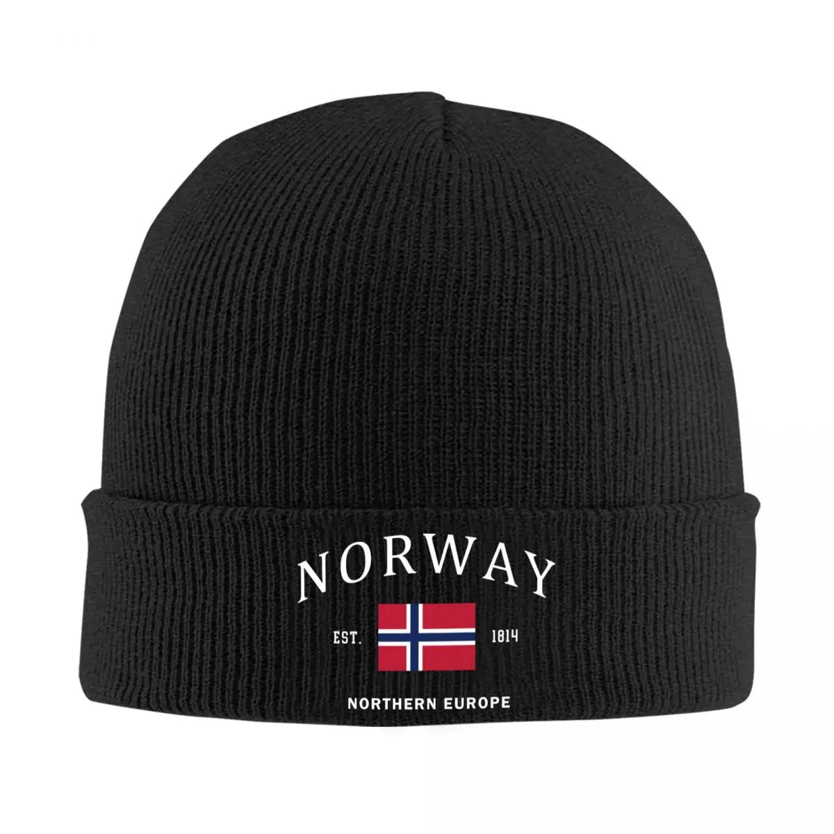 Norway Flag Skullies Beanies Caps Unisex Winter Warm Knitting Hat Women Men Street Adult Norwegian Patriotic Pride Bonnet Hats