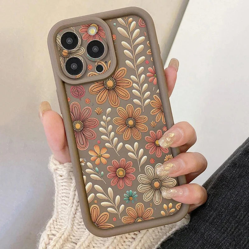 Floral Pattern Phone Case For Xiaomi Redmi Note 14 4G Cases Redmi Note 12 13 Pro Plus 5G 12S 11S 11 10S 10 14C 12C 13C 4G Cover