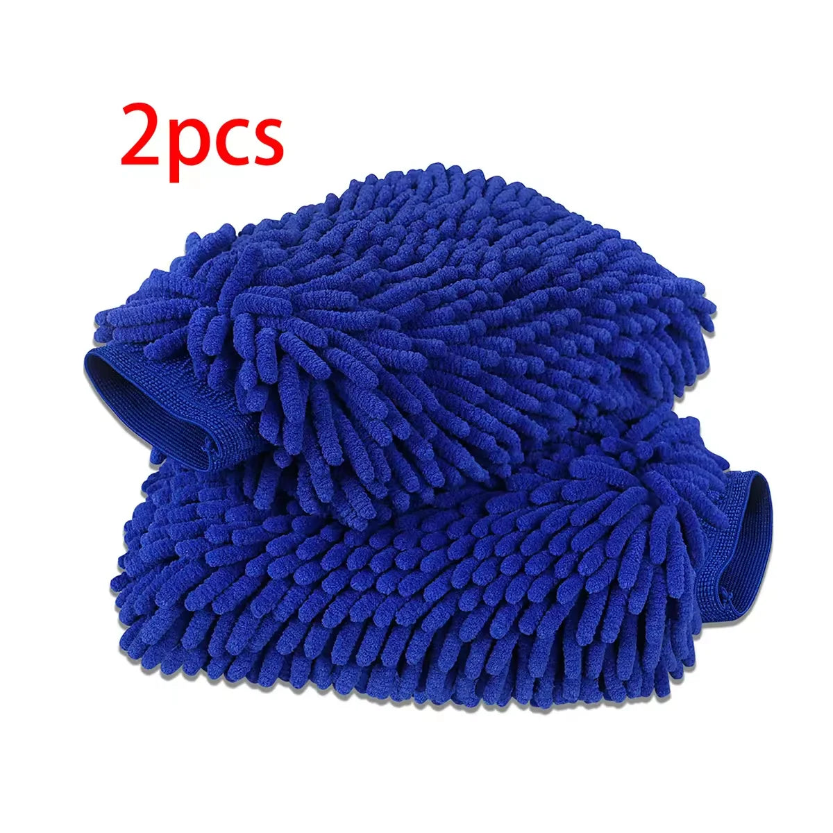 1/2PCS Chenille Plush Gloves for Car Cleaning Thickened Doublesided Car Cleaning Tools Ultrafine Fiber Car Washing Gloves