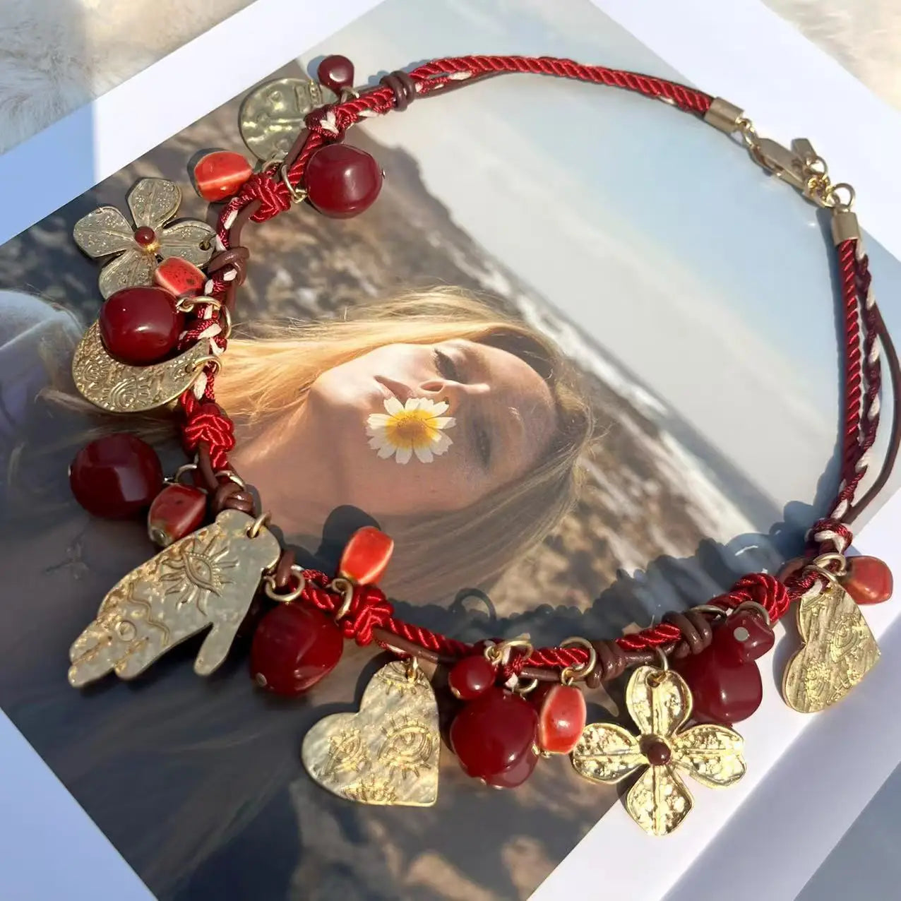 ZAA Fashion vintage Vacation Style choker Necklace